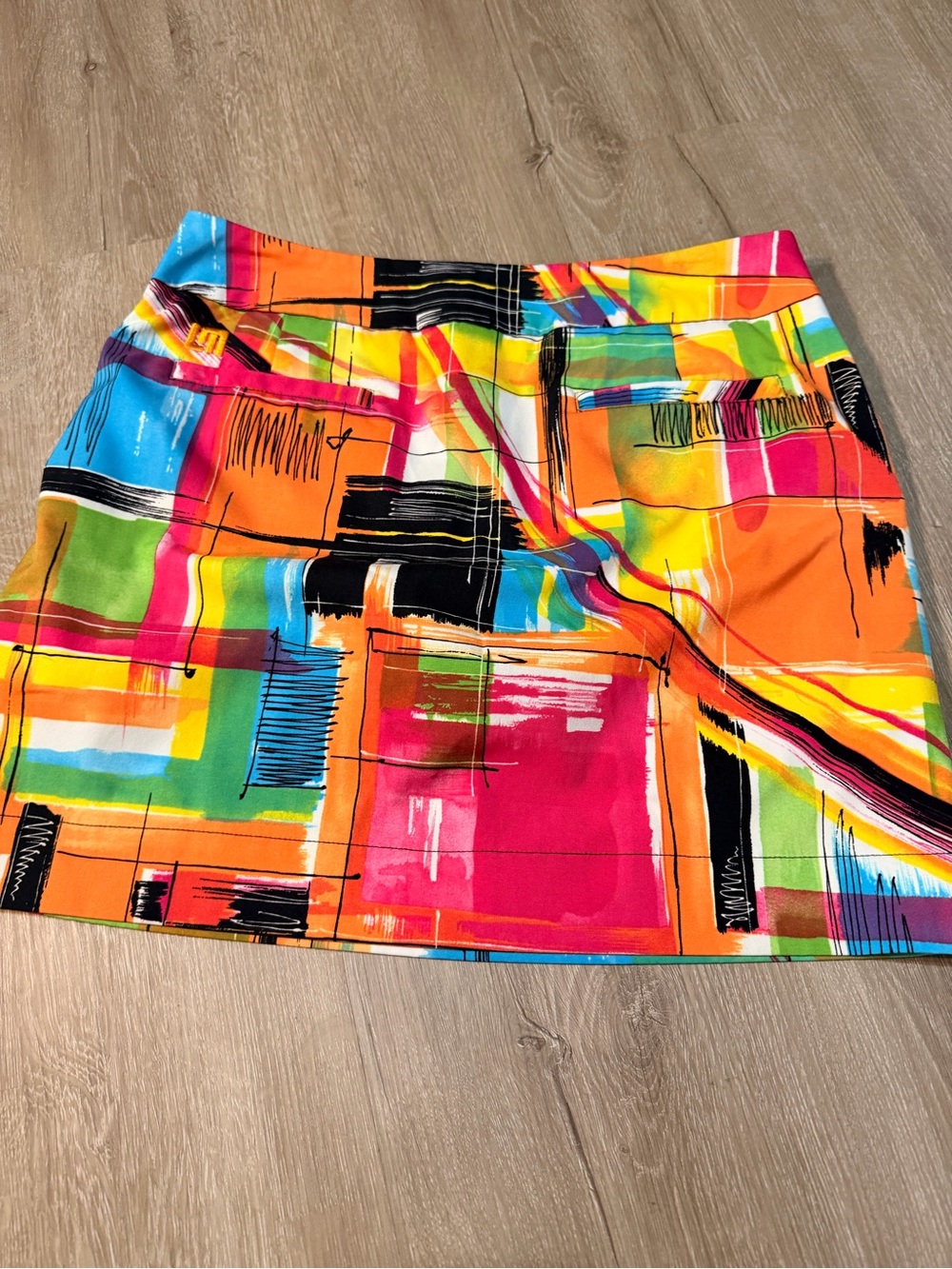 Loudmouth Ladies Abstract Print Golf Skort Size 6 Colorful Pockets - Picture 3 of 5